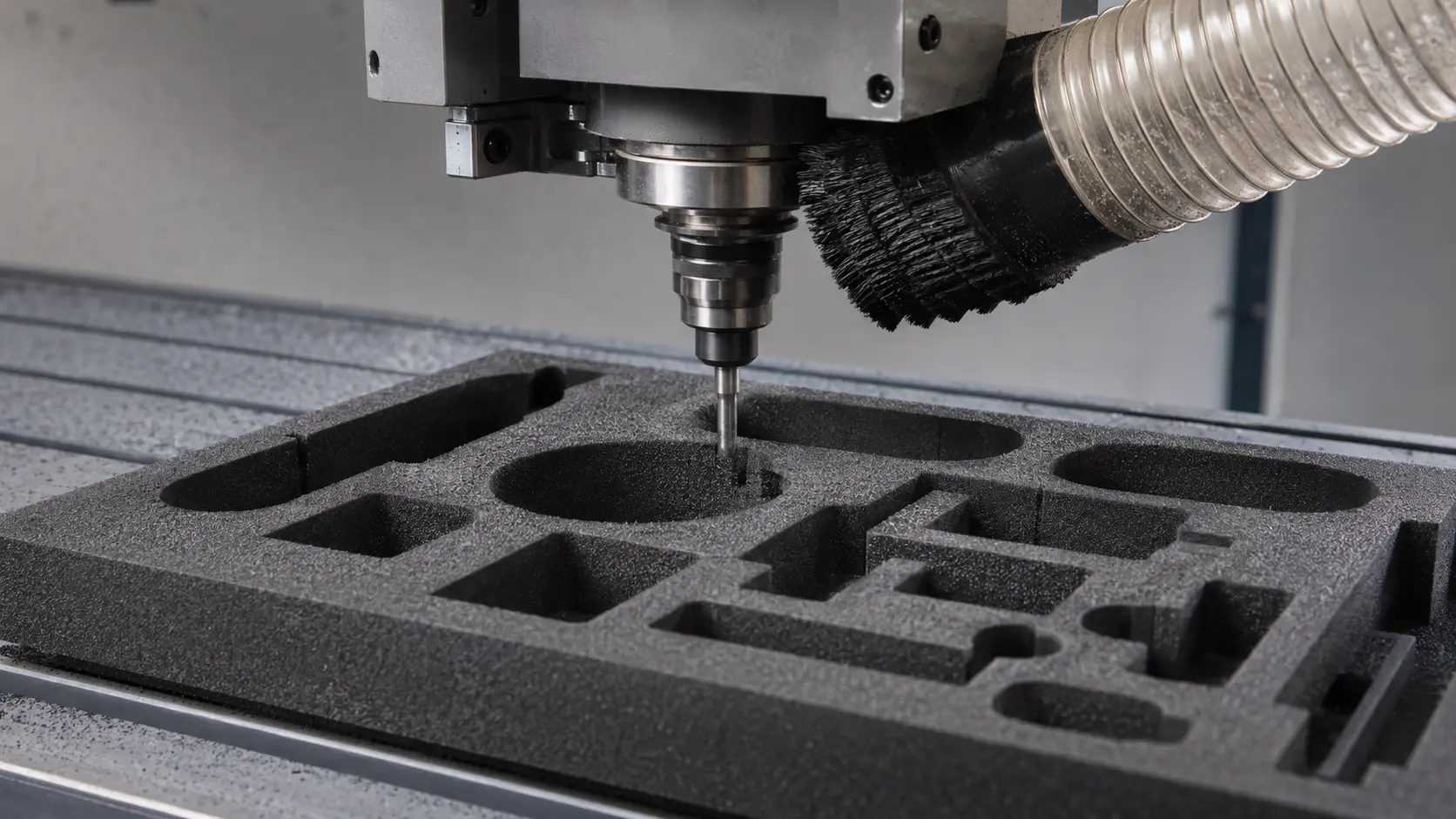 CNC cutting and cavity machining for custom EVA foam inserts