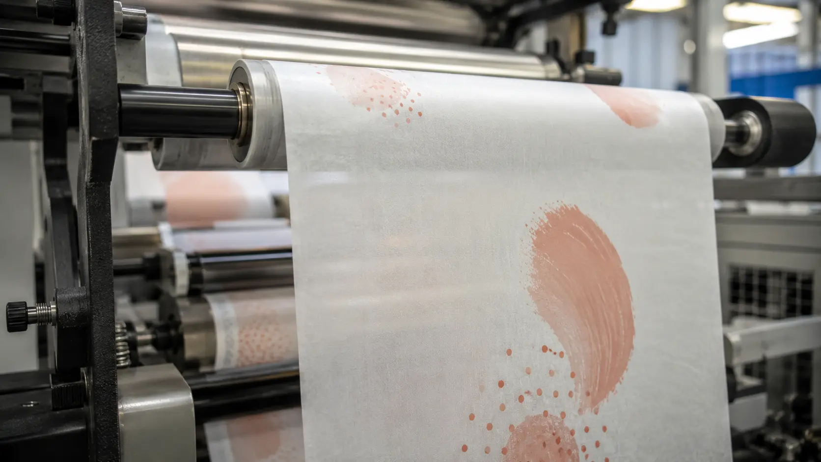 Custom printing and ink curing on translucent glassine paper